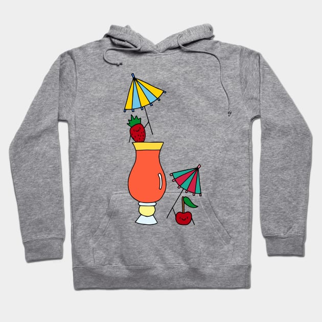 Fruity Cocktail Party Hoodie by HLeslie Design